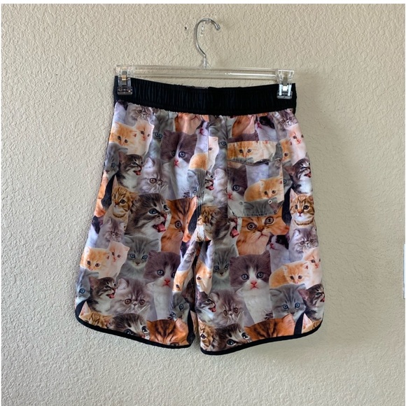 Bioworld Cat Kitten Unisex Board Shorts Swim Trunks Size Small - Picture 7 of 10